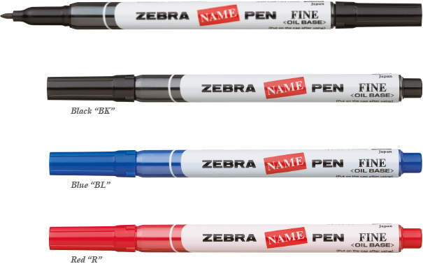 ZEBRA NAME PEN | RAINBOW COLOURS