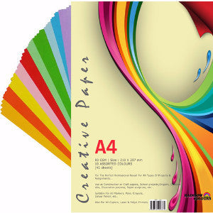 A4 80gsm Creative Paper | RAINBOW COLOURS